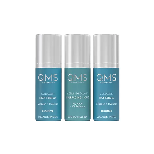QMS Collagen + Exfoliant Set Sensetive
