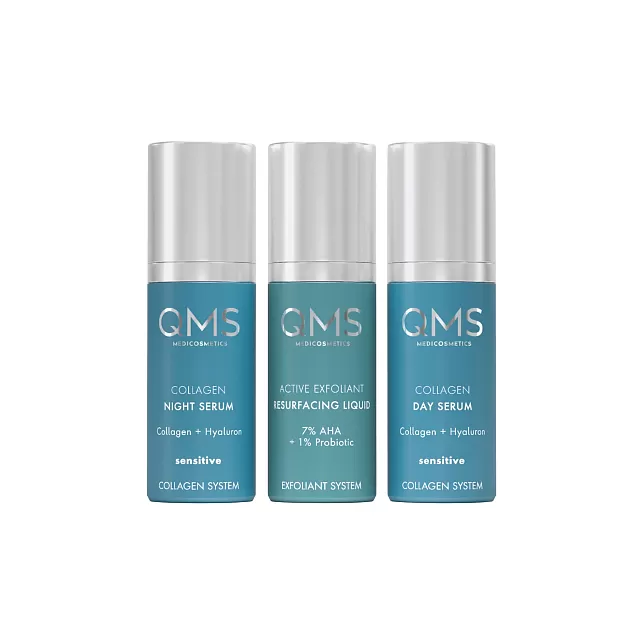QMS Collagen + Exfoliant Set Sensetive