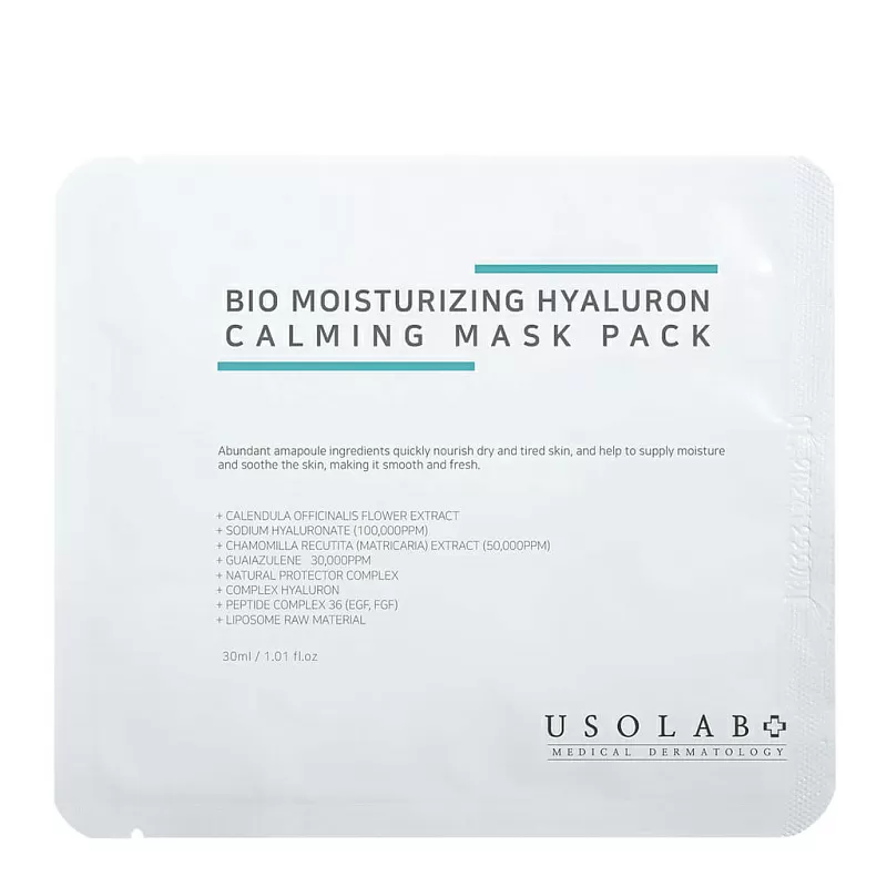 Usolab Bio Moisturizing Hyaluron Mask Pack
