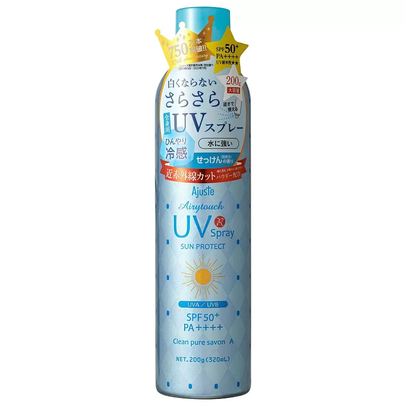 AJUSTE AIRYTOUCH UV SPRAY SUN PROTECT CLEAN SAVON A SPF 50+ PA++++