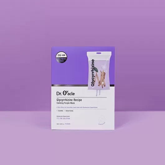 Dr. Oracle Glycyrrhizine Recipe Calming Purple Mask Box