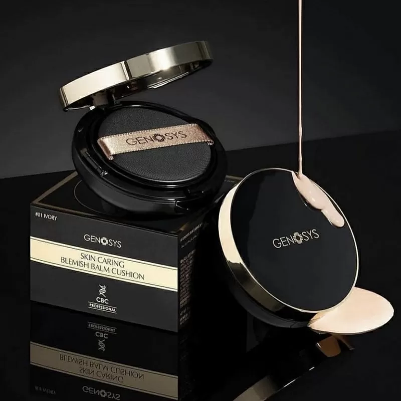 Genosys Skin Caring Blemish Balm Cushion Ivory SPF50