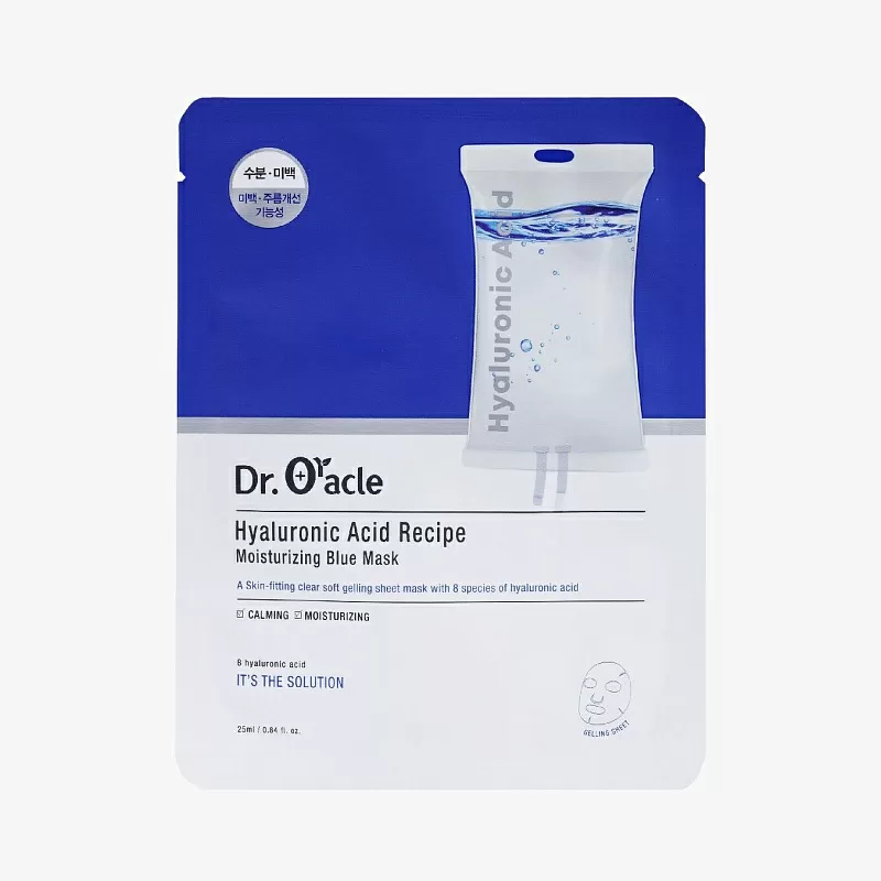 Dr. Oracle Hyaluronic Acid Recipe Moisturizing Blue Mask Box