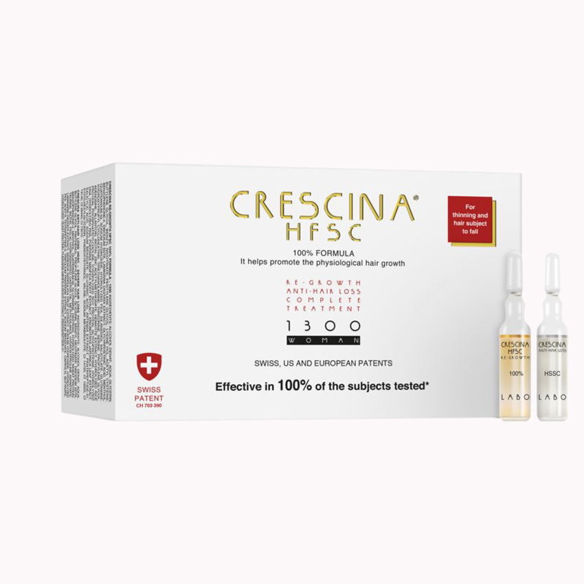 Crescina Transdermic HFSC 100% Complet Treatment (Re-Growth + Anti-Hair Loss) 1300/ 10+10 Х 3,5 мл