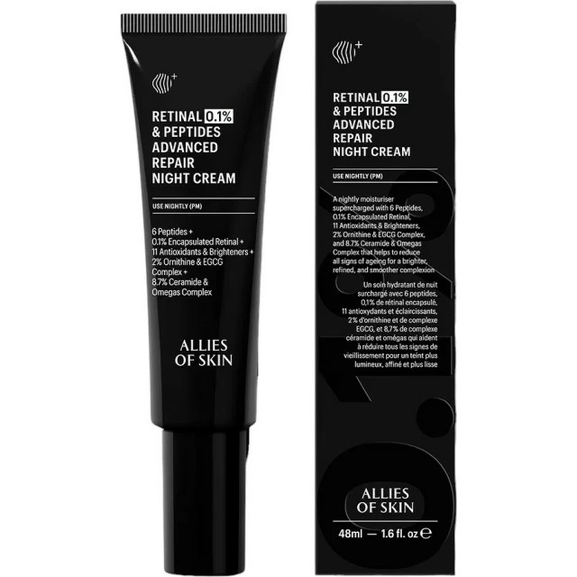 Allies of Skin Retinal 0,1% & Peptides Advanced Repair Night Cream