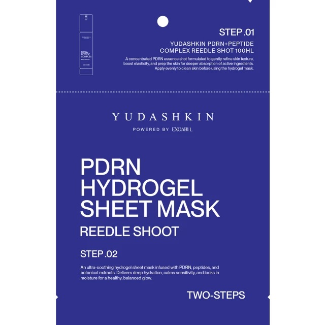 YUDASHKIN powered by EXOARI L Hydrogel Sheet Mask PDRN+peptide Reedle Shoot Two Steps