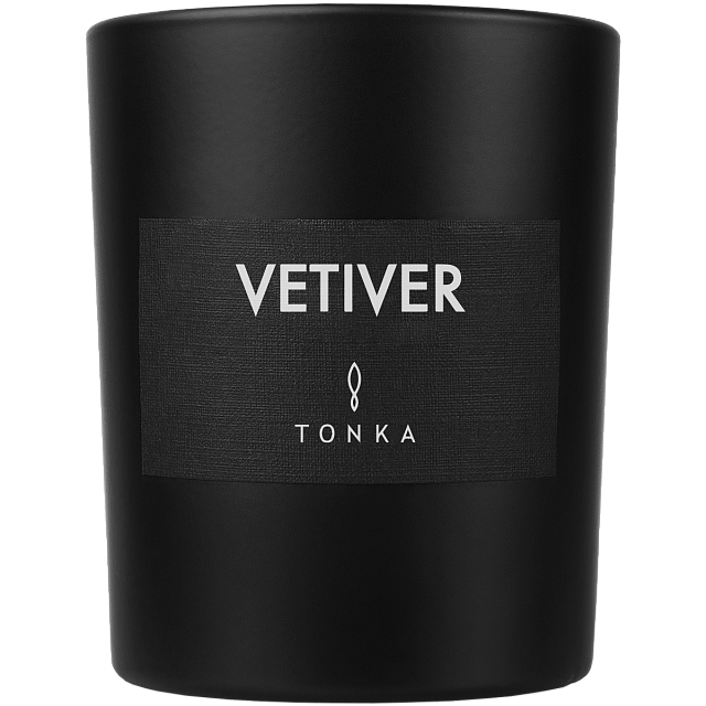 Tonka Candle Vetiver Black Matt