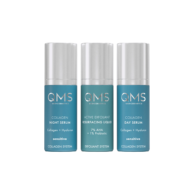 QMS Collagen + Exfoliant Set Sensetive