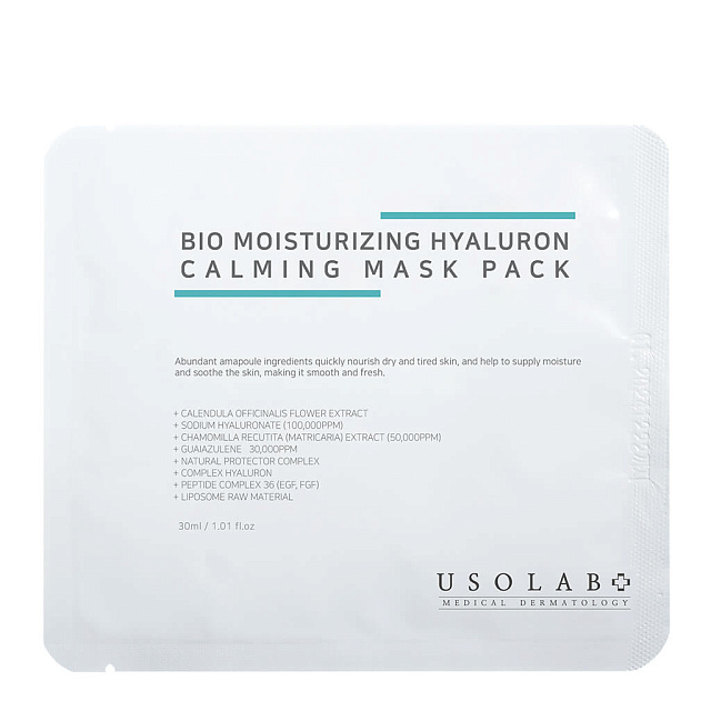 Usolab Bio Moisturizing Hyaluron Mask Pack