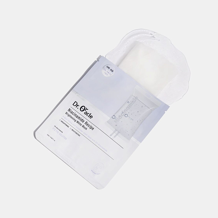 Dr. Oracle Niacinamide Recipe Brightening White Mask Box