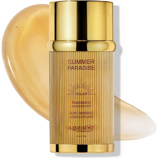 A.G.E.STOP SWITZERLAND Summer Paradise Radiance Glow Boost Sun Tanning Concentrate