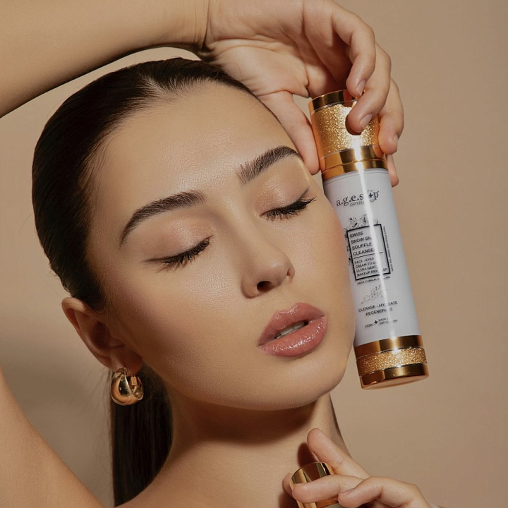 A.G.E.STOP SWITZERLAND SWISS SNOW SILK SOUFFLE CLEANSER