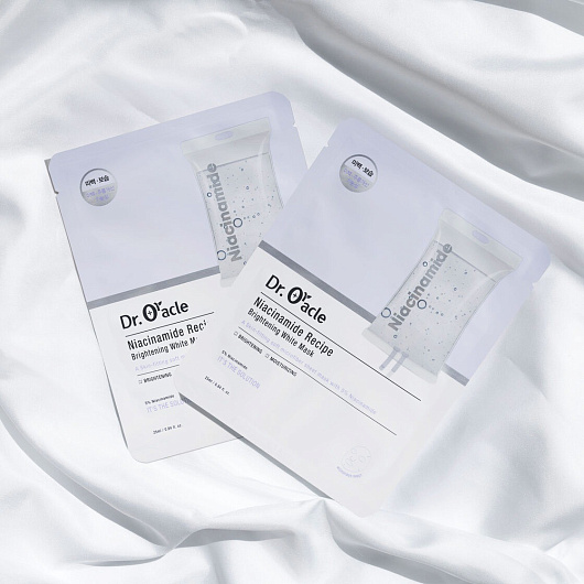 Dr. Oracle Niacinamide Recipe Brightening White Mask Box