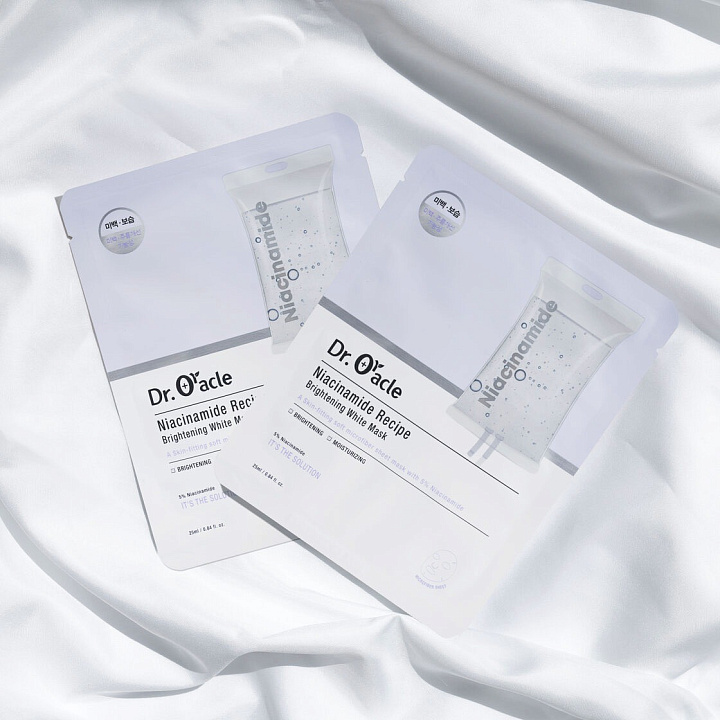 Dr. Oracle Niacinamide Recipe Brightening White Mask Box