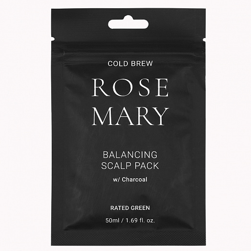 RATED GREEN Cold Brew Rosemary Balancing Scalp Pack Charcoal 