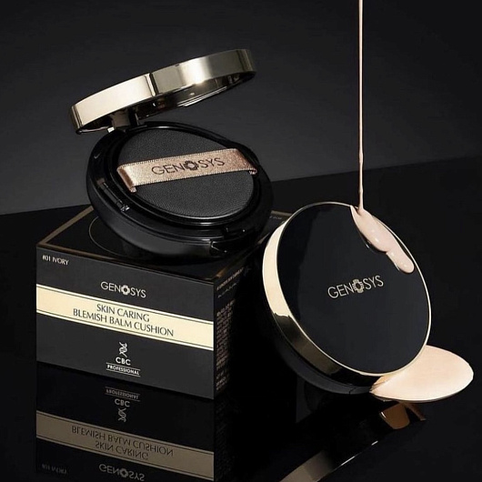 Genosys Skin Caring Blemish Balm Cushion Ivory SPF50