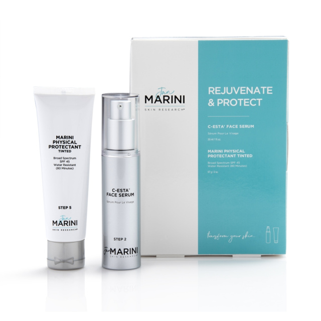 JAN MARINI Rejuvenate & Protect MPP (C-Esta Face Serum + Antioxidant Daily Face Protectant SPF45)