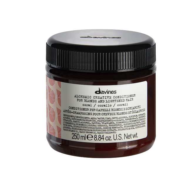 Davines Alchemic Creative Conditioner For Blond And Lightened Hair (Coral)