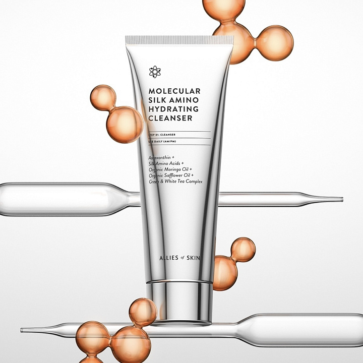 ALLIES OF SKIN Molecular Silk Amino Hydrating Cleanser