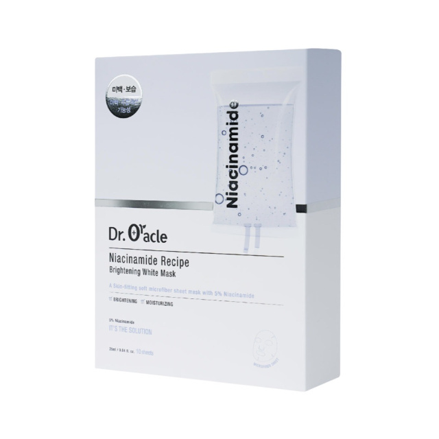 Dr. Oracle Niacinamide Recipe Brightening White Mask Box