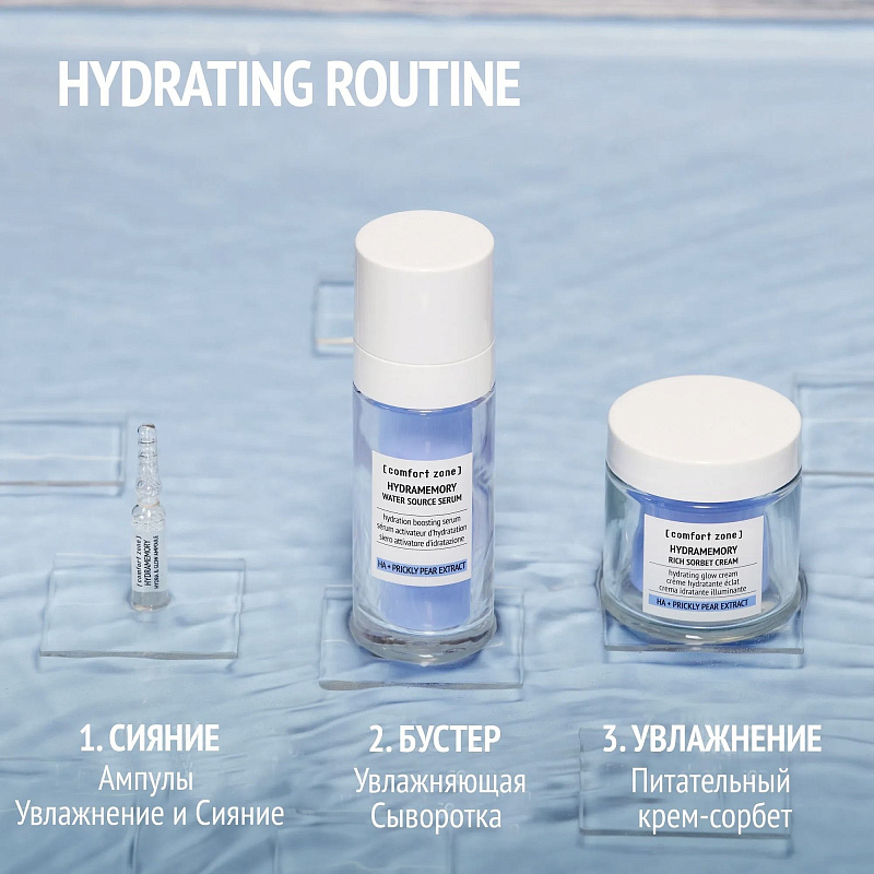 Comfort Zone Hydramemory Hydra & Glow Ampoule New