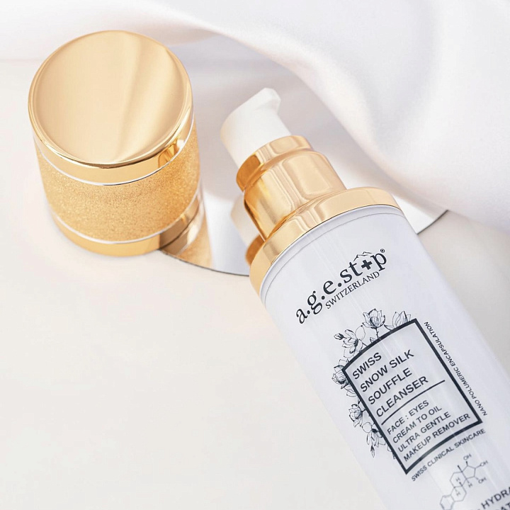 A.G.E.STOP SWITZERLAND SWISS SNOW SILK SOUFFLE CLEANSER