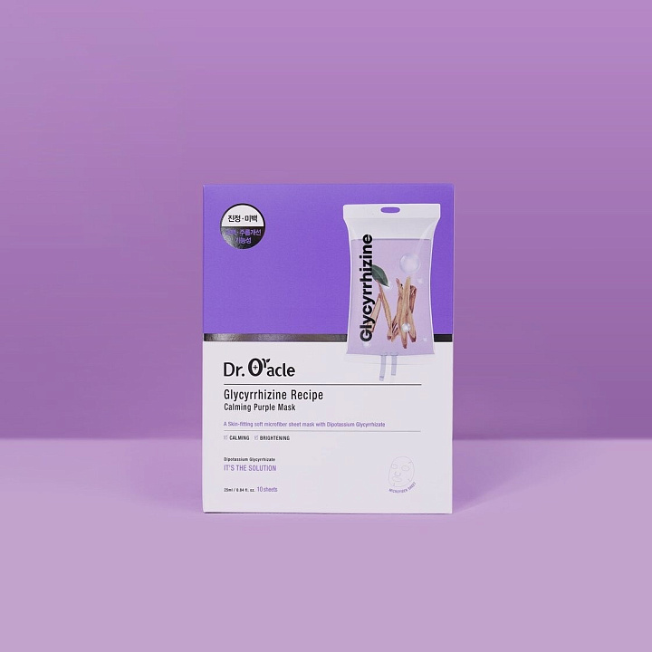 Dr. Oracle Glycyrrhizine Recipe Calming Purple Mask Box