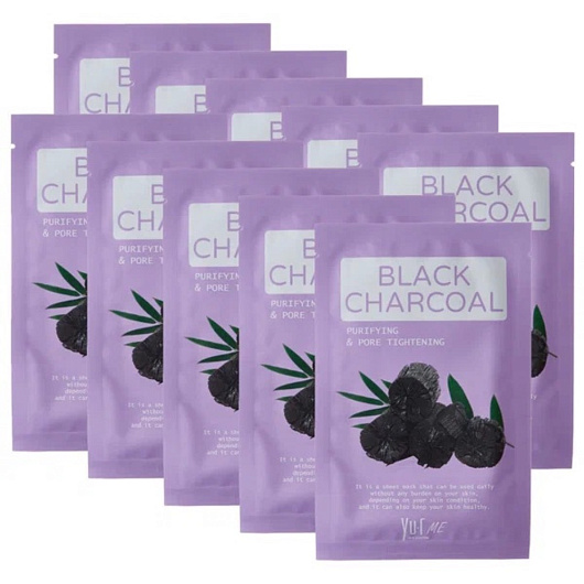 Yu.R Me Black Charcoal Sheet Mask