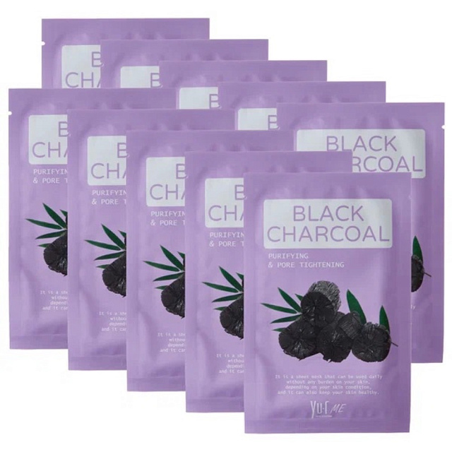 Yu.R Me Black Charcoal Sheet Mask