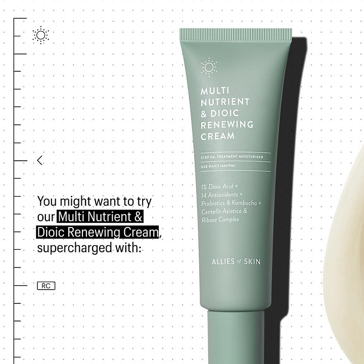 ALLIES OF SKIN Multi Nutrient & Dioic Renewing Cream