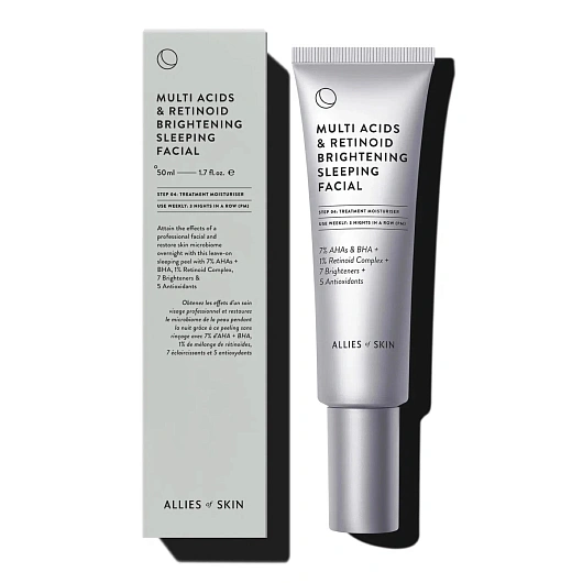 ALLIES OF SKIN Multi Acids & Retinoid Brightening Sleeping Facial