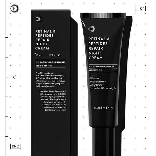 ALLIES OF SKIN RETINAL & PEPTIDES REPAIR NIGHT CREAM