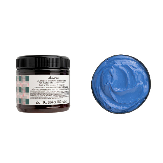 Davines Alchemic Creative Conditioner For Blond And Lightened Hair (Teal)