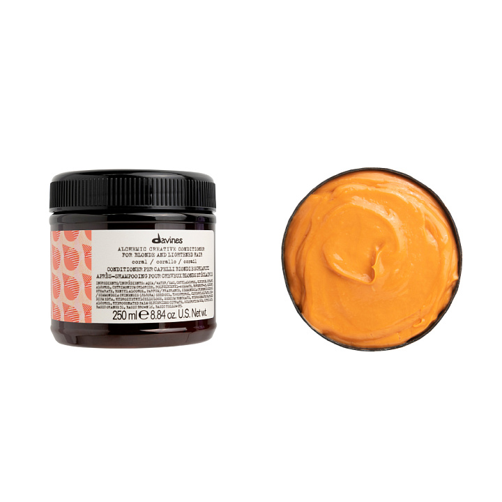 Davines Alchemic Creative Conditioner For Blond And Lightened Hair (Coral)
