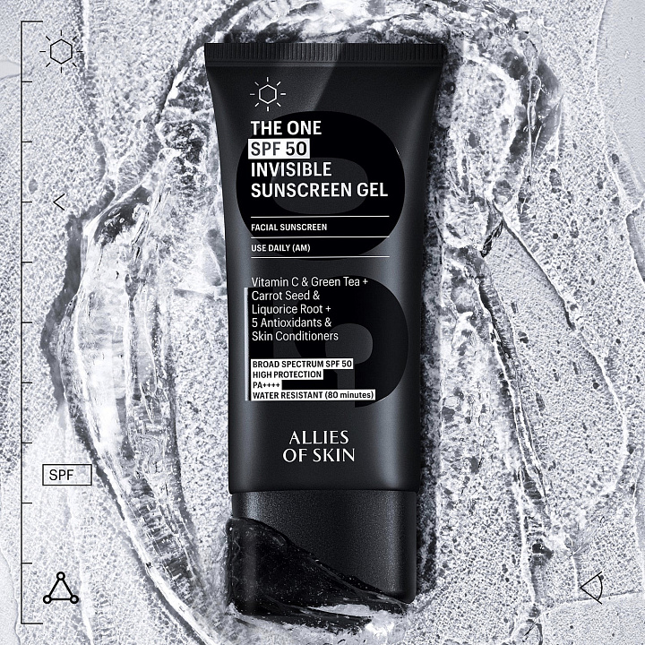 Allies of Skin The One SPF50 Invisible Sunscreen Gel