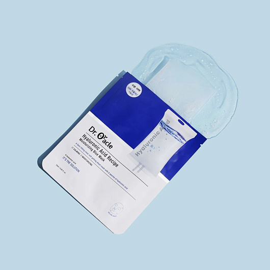 Dr. Oracle Hyaluronic Acid Recipe Moisturizing Blue Mask Box