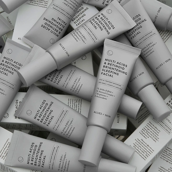 ALLIES OF SKIN Multi Acids & Retinoid Brightening Sleeping Facial