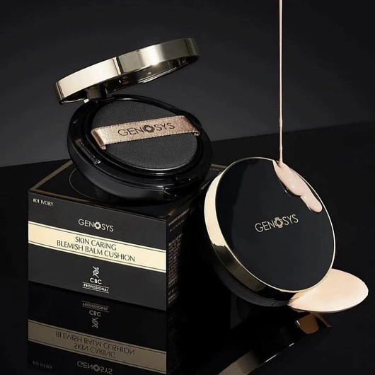 Genosys Skin Caring Blemish Balm Cushion Ivory SPF50
