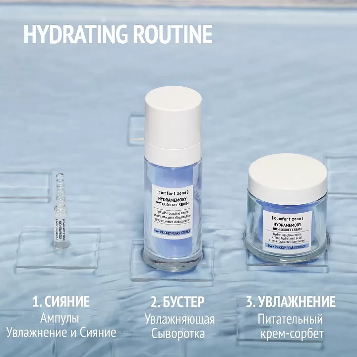 Comfort Zone Hydramemory Hydra & Glow Ampoule New
